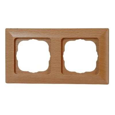 Imagen de Kopp Milano Marco para interruptor doble, color: haya, 306615067