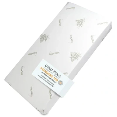 Imagen de DOLCI SOGNI colchón de cuna 70 x 140 cm, grosor 10 OEKO TEX® y CertiPUR™ para bebé, funda aloe vera, desenfundable lavable, recién nacido