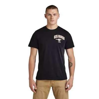 Imagen de G Star para Hombre Camiseta Skeleton Dog Chest Graphic Slim, Negro (dk Black D24424 C372 6484), XS