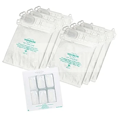 Imagen de 6 Bolsas + ambientadores dovina originales Vorwerk Para Aspiradora Folletto VK 135 y 136