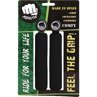 Imagen de RIFYL (Comfy) Juego de puños para Bicicleta o Mountain Bike, Color Negro, diámetro 32mm
