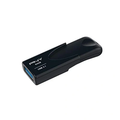 Imagen de PNY Memoria USB Attaché 4 3.1 64GB, Color Negro