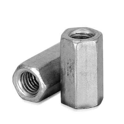 Imagen de DOJA Industrial Tuerca de Varilla Larga Acoplamiento Hexagonal M6 PACK 8 Sujetadores Manguitos Roscados para el hogar, oficina, equipos comunicación, industria, entre otros usos.