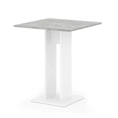 Imagen de Vicco Mesa de Comedor Ewert, Hormigón/Blanco, 65 x cm