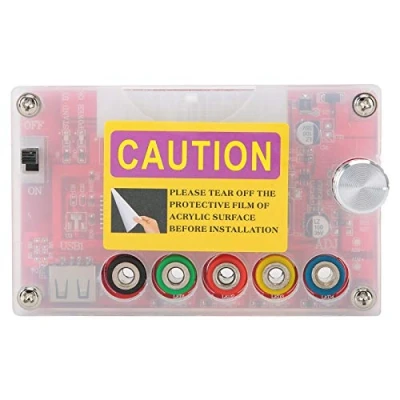 Imagen de Dilwe ATX Kit de Caja acrílico para Placa conexión Fuente alimentación, Adaptador alimentación PC con Perilla Voltaje Ajustable Adj