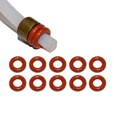 Imagen de SW K 10 juntas para manguera de presión 4 mm, teflón, compatible con Saeco Philips Siemens Bosch Krups Spidem Gaggia Miele Solis König Jura Delonghi Melitta AEG Neff Gaggenau