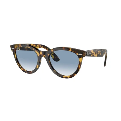 Imagen de Ray Ban Wayfarer WAY Unisex Gafas de sol, Talla: 51, Yellow havana/clear gradient blue