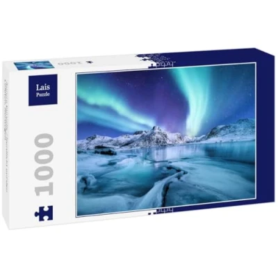 Imagen de Lais Puzzle Aurora Boreal/Aurora Boreal en Las Islas Lofoten, Noruega 1000 Piezas