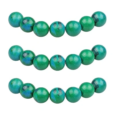 Imagen de MJDCB 6mm 60 piezas Cuentas de Piedra Fénix Sintética Redondas Sueltas Abalorios para Hacer Joyas Pulseras Collares
