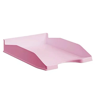 Imagen de Bandeja SOBREMESA Archivo 2000 ECOGREEN PLASTICO 100% Reciclado APILABLE FORMATOS DIN A4 Y Folio Color Rosa
