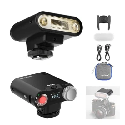 Imagen de NEEWER Z160 Flash Cámara, 22Ws GN14 6000±200K CCT Speedlite, Modo A/M 1/1 1/128 Potencia, 7,2V/110 mAh Batería, 650 Luz Potencia Completa, 1,5s Reciclaje, Compatible con Canon Nikon Sony Fuji Olympus