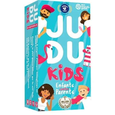 Imagen de ATM Gaming Juegos de Mesa JUDUKIDS Divertido Juego Familiar Preguntas y desafíos para Aprender más sobre Sus Padres o Hijos! Cartas Niños