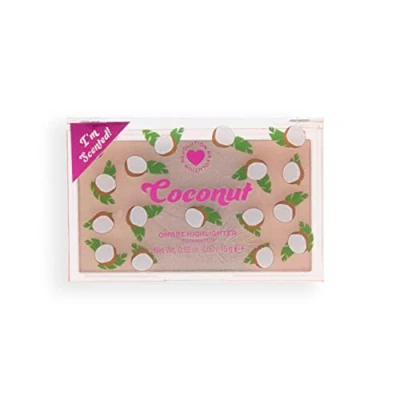 Imagen de Revolution Beauty London Colorete en polvo compacto I Heart Revolution, muy pigmentado, vegano y sin crueldad, coco ombre, 15 g