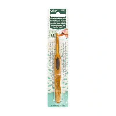 Imagen de Clover Ganchillo Suave al Tacto nº5.5, Plastic, Copper/Brown, 5,5