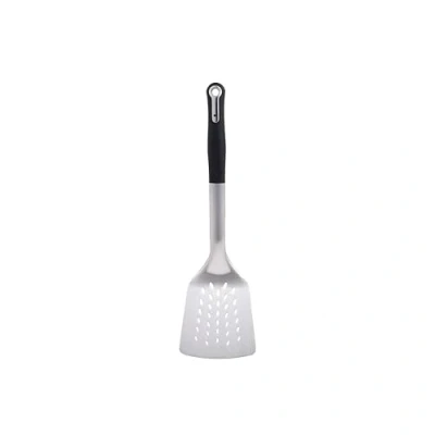 Imagen de MasterPro FOODIES COLLECTION Espátula Ranurada 33.6x9.5x4.6 cm Acero Inox + PBT para Frituras Segura y Fácil de Limpiar