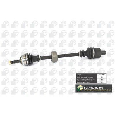 Imagen de BGA DS7300RA Árbol de transmisión Eje delantero, derecha 725, 725 RENAULT: CLIO 2, Kangoo I, I Express, NISSAN: Kubistar Furgón