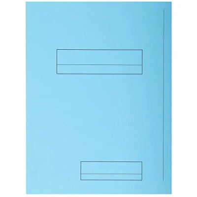 Imagen de Exacompta 335006E Lote de 50 Subcarpetas Super 250 Impresas y con 2 Solapas, Color Azul Claro
