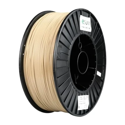 Imagen de eSUN Filamento PLA+ 1.75mm, Mejorado Tenacidad Impresora 3D PLA Plus, Precisión Dimensional +/ 0.03mm, 3KG Carrete (6.6 LBS) para de Impresión 3D, Blanco Hueso