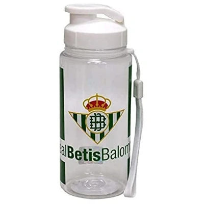 Imagen de REAL BETIS Botella Cantimplora de Agua, Capacidad 500 ml, con Cierre Seguro, Multicolor Translúcido, Producto Oficial (CyP Brands)