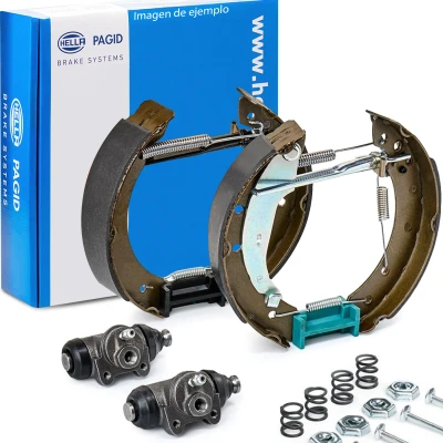Imagen de HELLA Shoe Kit Pro 8DB 355 004 691 frenos, disco de tambor con cilindro freno rueda, accionador RENAULT: MEGANE 1, 1 Classic