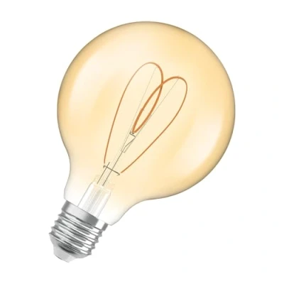 Imagen de OSRAM LED Vintage G95 E27 4,9W 922 Corazón Filamento oro atenuable