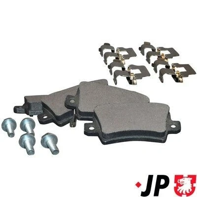 Imagen de JP GROUP 3463700310 Juego de pastillas freno Eje trasero con avisador acústico desgaste HONDA: CIVIC 8 Hatchback
