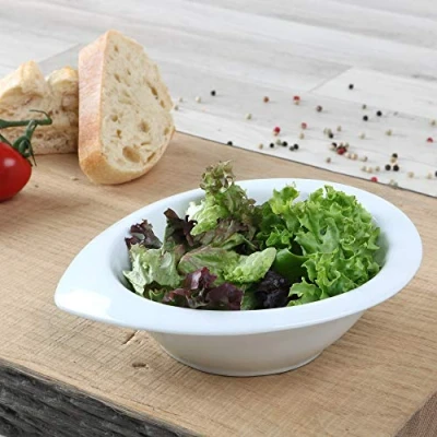 Imagen de Holst Porzellan Db 2062 Cuenco 22 cm Forma de Gota Tear Drops Dinner Bowl, Color Blanco, 22.1 x 16.6 3.5