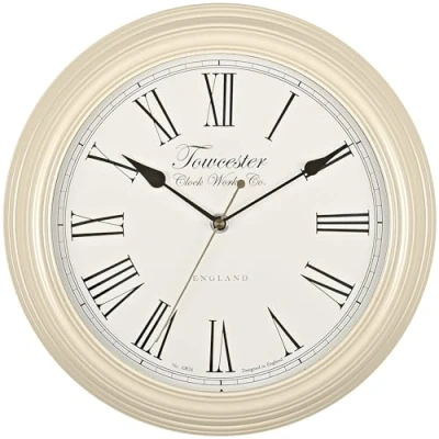 Imagen de Towcester Clock Works Acctim 26702 Redbourn Reloj de Pared, Color Crema