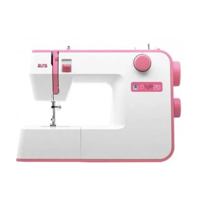 Imagen de Máquina de coser Alfa Style 20 10 Puntadas, Luz Led, 70 W, Blanca