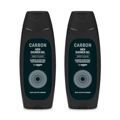 Imagen de by Amazon Gel de ducha para hombre carbón, 2 x 500 ml