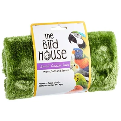 Imagen de happypet The Bird House Cozzzy Casa para pájaros, Color Amarillo y Verde, pequeño