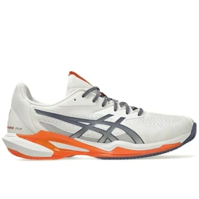 Imagen de Asics Solution Speed FF 3 CLAY Zapatillas de tenis para tierra batida, Hombre, Talla: 40, White/greyish purple Tela/tejido sintético