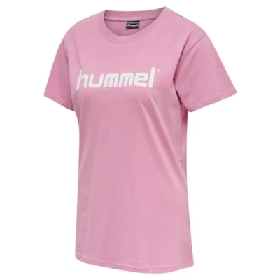Imagen de hummel Camisetas de algodón para mujer con logotipo