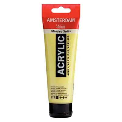 Imagen de Amsterdam Standard Series Colores Acrílicos Tubo 120 ml Amarillo Níquel Titanio 274 (17092742)