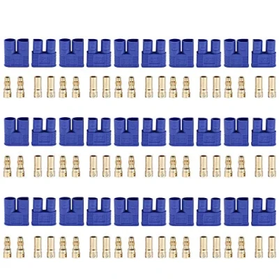Imagen de GTIWUNG 15 Pares de EC3 Banana Enchufe Bala Conector Hembra+Macho, Conectores Cobre para RC ESC LIPO Bateria/Motor