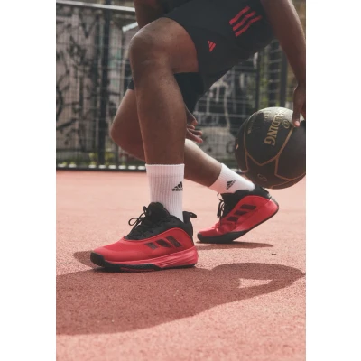 Imagen de adidas Performance Ownthegame 3.0 Zapatillas de baloncesto, Hombre, Talla: 47 1/3, Core black/red Tela/tejido sintético