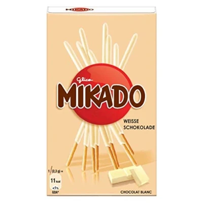 Imagen de palos de chocolate Mikado blancas con fino [.] Varios 75gr