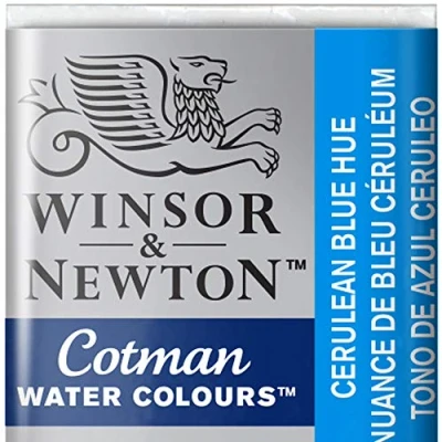 Imagen de Winsor &amp; Newton Cotman Acuarela En Pastilla, Tono De Azul Ceruleo, 1,9x1,6x1,1 cm