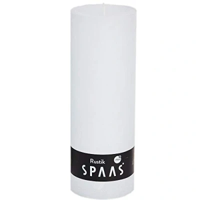 Imagen de Spaas 0633204.001 Vela de Pilar rústico sin Perfume 68, 95 Horas Blanco, Cera parafina, D 68 mm x H 190 mm, 540