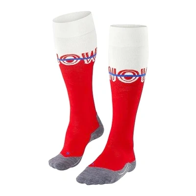 Imagen de FALKE SK4 Advanced W KH lana hilo funcional calida fino 1 par, Calcetines de esquí Mujer, Rojo (Lipstick 8000) Snow, 35 36