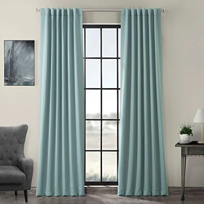 Imagen de HPD Half Price Drapes BOCH 164712 96 Cortina para oscurecer la habitación (1 Panel), 127 x 244 cm, Color Baya de enebro, Mezcla poliéster, 50 in