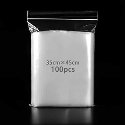 Imagen de Bolsa Zip Grande, Bolsas Plastico Autocierre Hermeticas, Resellables Engrosamiento y Duradero 35x45cm 100pcs