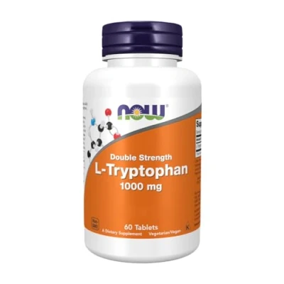 Imagen de Now Foods, L Tryptophan 1000Mg 60 Tablas
