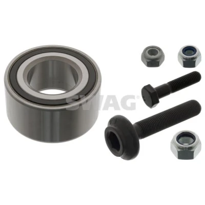 Imagen de SWAG 30 90 3625 Juego de cojinete rueda con tornillo, tuerca 75 Rodamiento a bolas contacto angular AUDI: 80 B4 Berlina, Coupe B3, B3