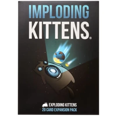 Imagen de Exploding Kittens Paquete de expansión Imploding juegos cartas para adultos, adolescentes y niños Divertidos familiares, versión en inglés
