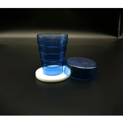 Imagen de Vaso plegable con espejo para camping, pícnics, viajes, hogar
