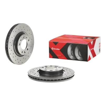 Imagen de BREMBO XTRA LINE 09.8303.1X Disco de freno 283 26 5 perforado/ventil. int. revestido con tornillos PEUGEOT: 407 Berlina, 508 I SW