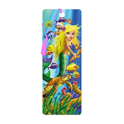 Imagen de 3D LiveLife Marcapaginas Sirenita mágica de Deluxebase. Un marcapáginas sirenas con lenticular e ilustraciones licencia del reconocido artista Michael Searle