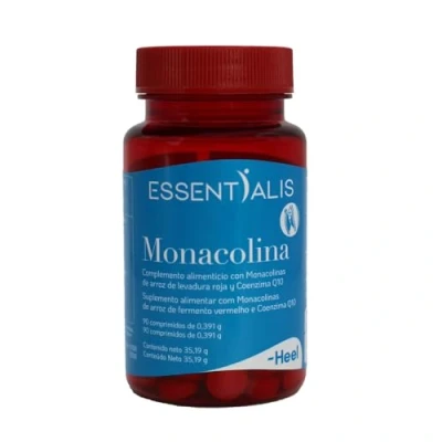 Imagen de Essentialis Monacolina K de Arroz Levadura Roja y Coenzima Q10 Contribuye a Normalizar los Niveles Colesterol 3 meses 90 comprimidos veganos No GMO