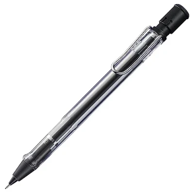 Imagen de Lamy safari vista Portaminas con mango ergonómico y cuerpo de robusto plástico ASA ideal para dibujar escribir incluye recambio M 41 línea fina 0,5 mm punta borrador